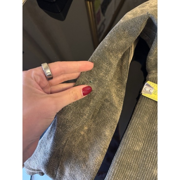 PILCRO Relaxed Distressed Shirt Jacket Shacket Green XS Anthropologie - DESC - Picture 8 of 10